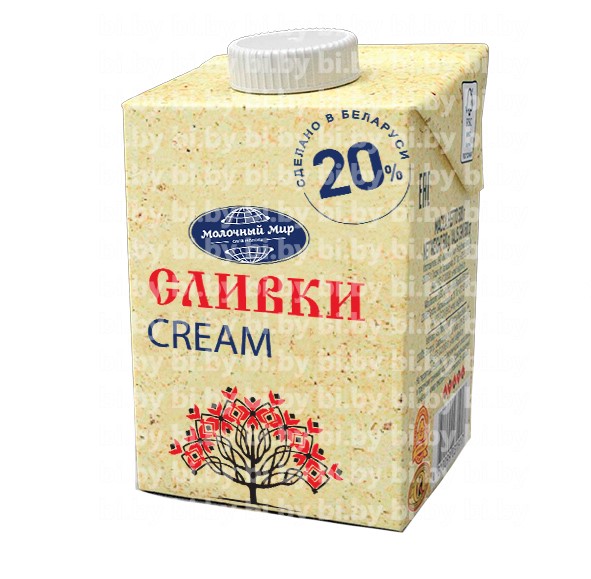 Сливки стерилизованные 20% Молочный мир