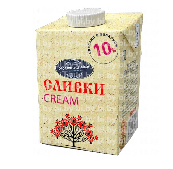 Сливки стерилизованные 10% Молочный мир