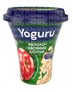 Коктейль Yoguru творожный Яблоко + овсяные хлопья