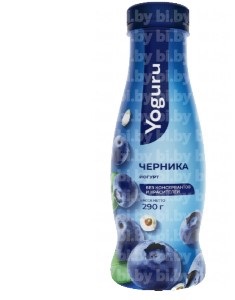 Йогурт Yoguru 1,5% 290 г с фруктовым наполнителем 