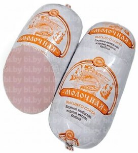 Колбаса «Молочная» Слуцкий мясокомбинат