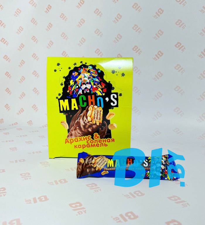 «Macho’s» с солёной карамелью и арахисом, 40 г
