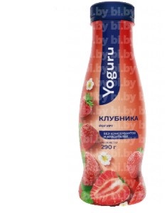 Йогурт 1,5% 290 г с фруктовым наполнителем 