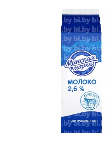 Молоко 2,6% Минская марка пюр-пак 1 л пастеризованное