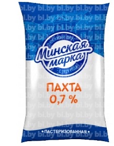 Пахта пастеризованная 0,7% 1л Минская марка