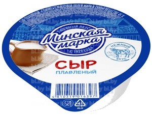 Сыр плавленый 45% 100 г классичеcкий Минская марка