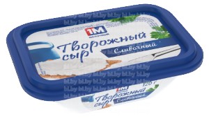 Сыр творожный 65% сливочный 1М молочный